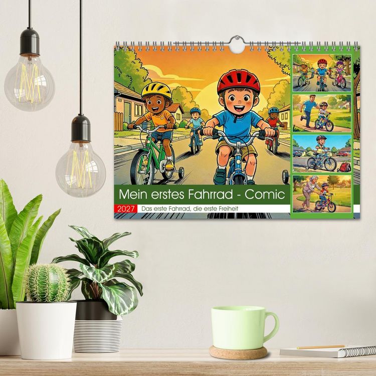 Produktbild: Mein erstes Fahrrad - Comic (Wandkalender 2027 DIN A4 quer), CALVENDO Monatskalender
