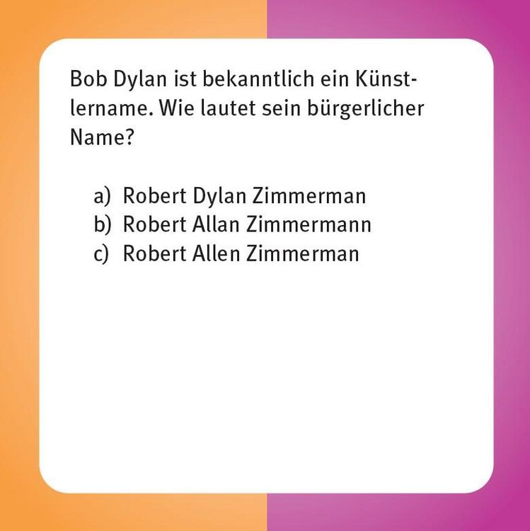 Produktbild: Das Bob Dylan-Quiz
