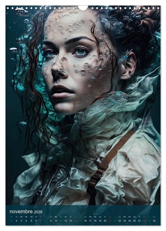 Produktbild: Femmes Aquatiques (Calendrier mural 2026 DIN A3 horizontal), CALVENDO calendrier mensuel