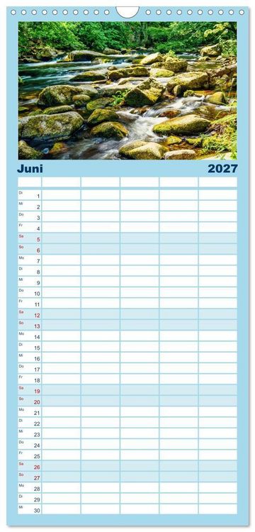 Produktbild: Familienplaner 2027 - Reiseziele in Deutschland mit 5 Spalten (Wandkalender, 21 x 45 cm) CALVENDO