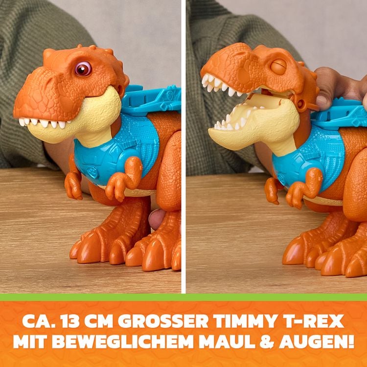 Produktbild: PAW Patrol: Der Dino Film, Roaring Pups, Rex-Figur & T-Rex-Dino Timmy