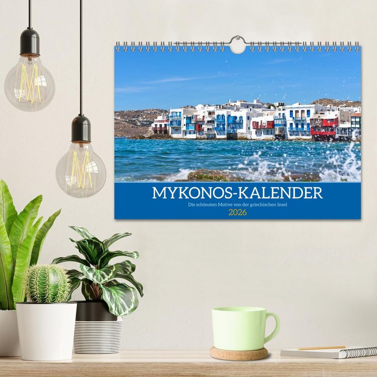 Produktbild: Griechenland - Mykonos Kalender (Wandkalender 2026 DIN A4 quer), CALVENDO Monatskalender