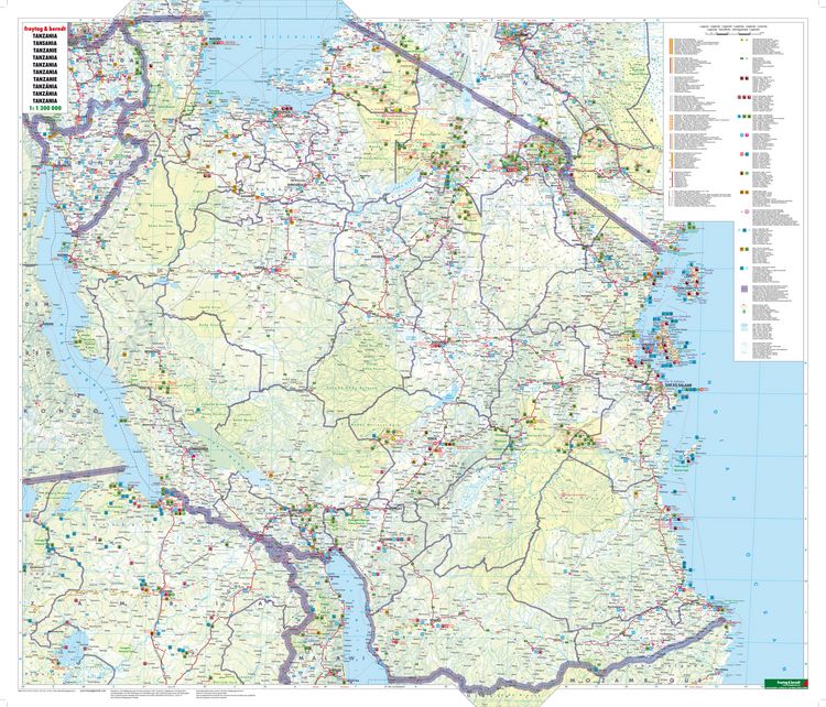 Produktbild: Tansania 1 : 1 300 000