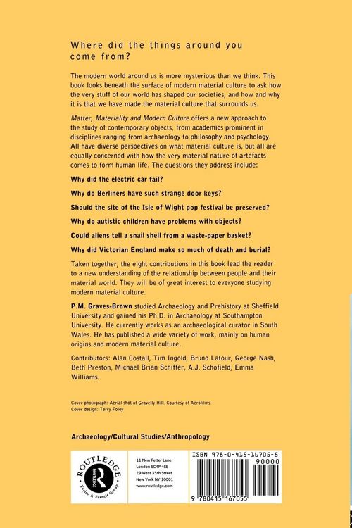 Produktbild: Matter, Materiality and Modern Culture