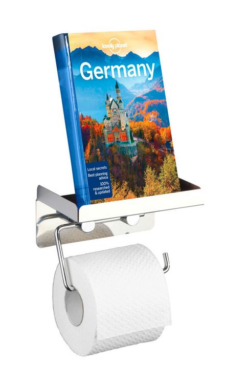 Produktbild: Toilettenpapierhalter 2 in 1 Edelstahl, rostfrei