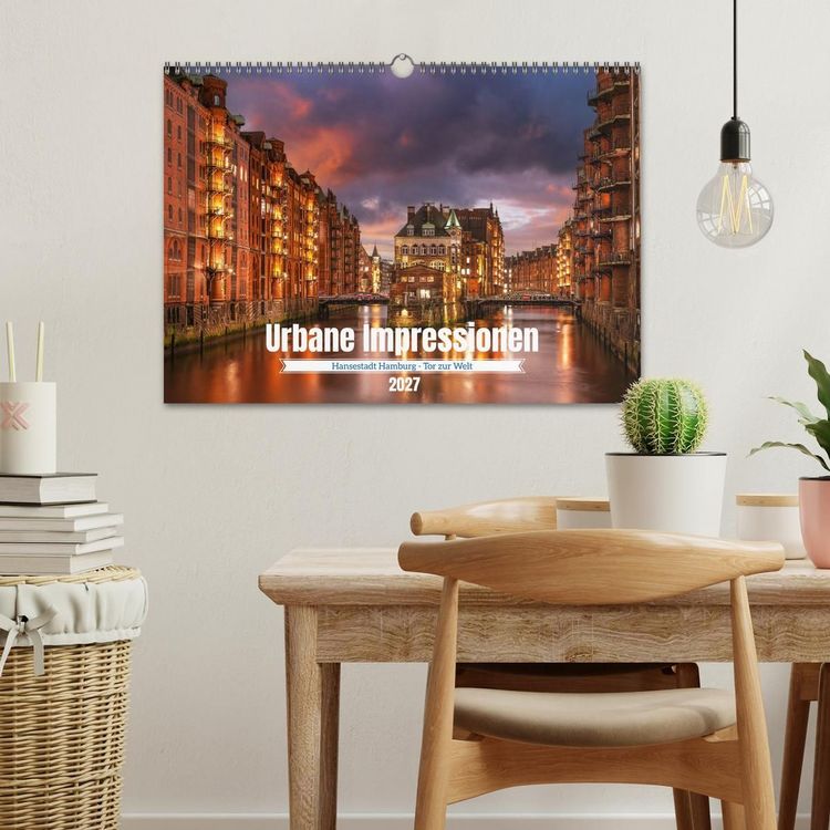 Produktbild: Urbane Impressionen: Hansestadt Hamburg - Tor zur Welt (Wandkalender 2027 DIN A3 quer), CALVENDO Monatskalender