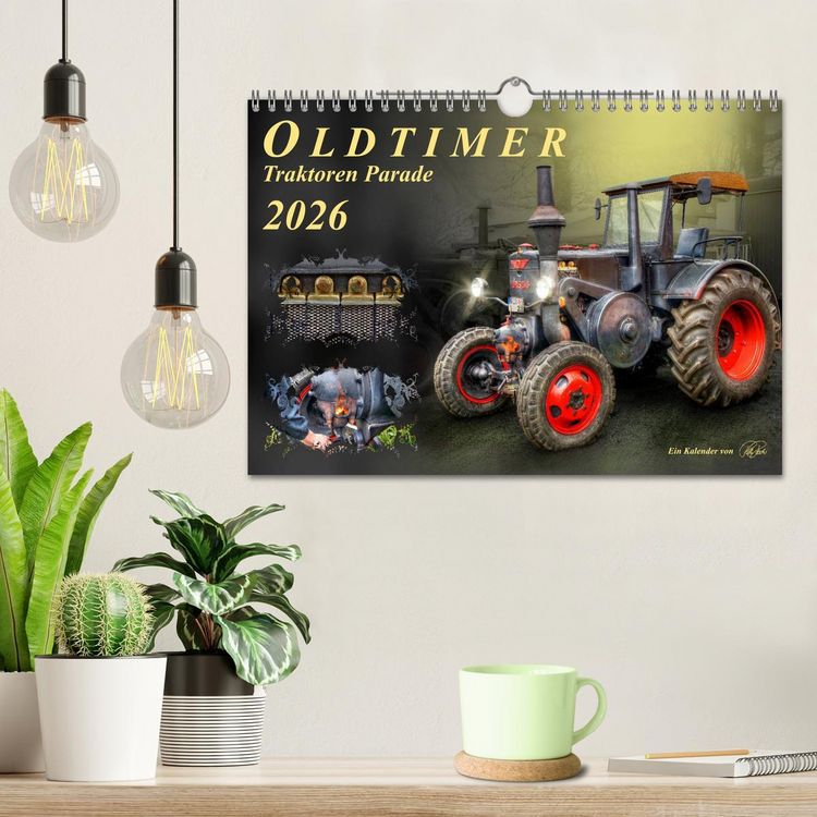 Produktbild: Oldtimer - Traktoren Parade (Wandkalender 2026 DIN A4 quer), CALVENDO Monatskalender