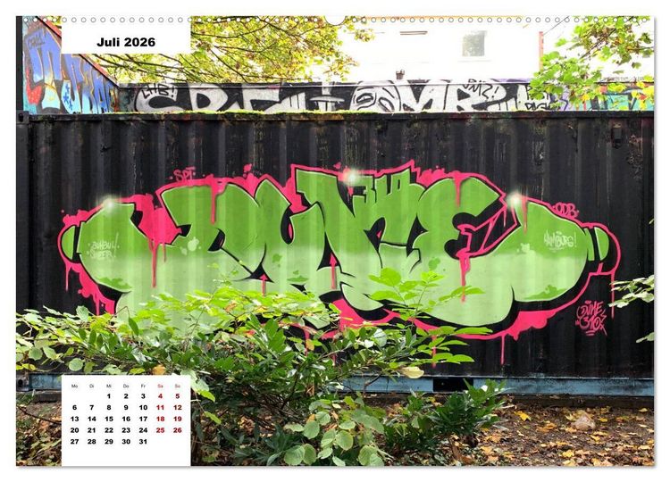 Produktbild: Hamburg Graffiti (Wandkalender 2026 DIN A2 quer), CALVENDO Monatskalender