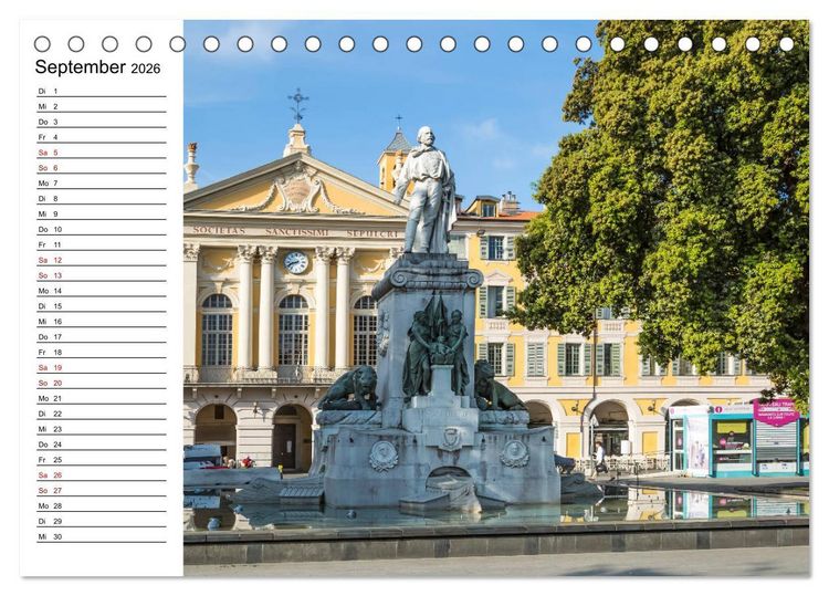 Produktbild: NIZZA Idyllische Impressionen (Tischkalender 2026 DIN A5 quer), CALVENDO Monatskalender