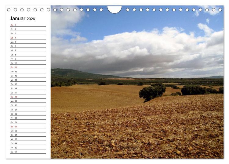 Produktbild: Jakobsweg - Camino Frances (Wandkalender 2026 DIN A4 quer), CALVENDO Monatskalender