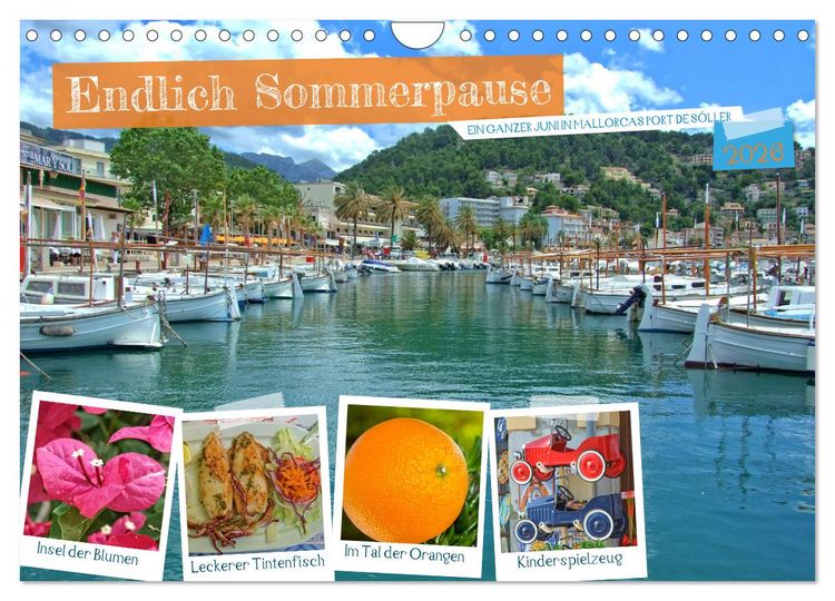 Produktbild: Endlich Sommerpause - Ein ganzer Juni in Mallorcas Port de S&oacute;ller (Wandkalender 2026 DIN A4 quer), CALVENDO Monatskalender