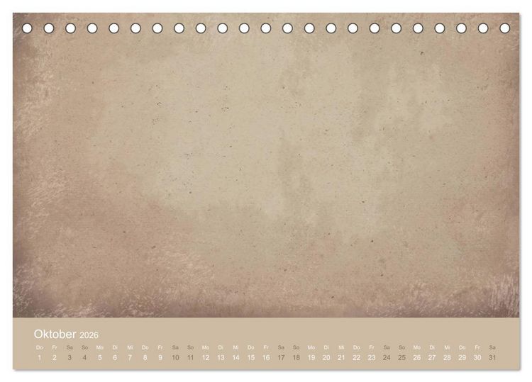 Produktbild: Vintage DIY Bastel-Kalender (Tischkalender 2026 DIN A5 quer), CALVENDO Monatskalender
