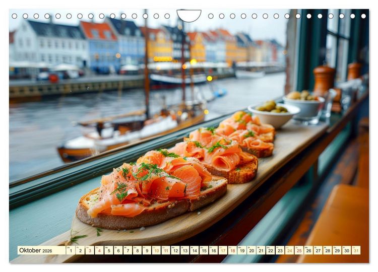 Produktbild: Europa f&uuml;r Gourmets - landestypische Gerichte erleben (Wandkalender 2026 DIN A4 quer), CALVENDO Monatskalender