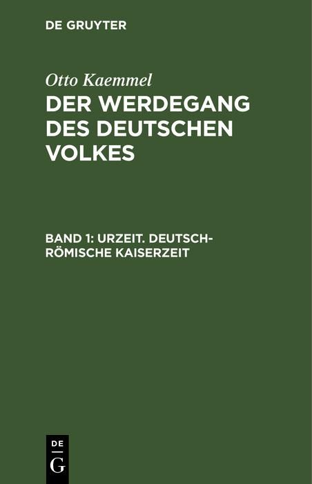 Produktbild: Urzeit. Deutsch-r&ouml;mische Kaiserzeit
