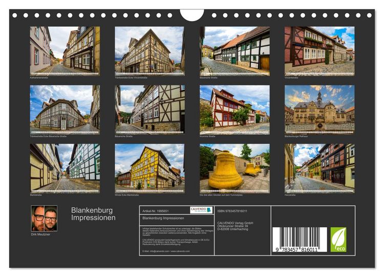Produktbild: Blankenburg Impressionen (Wandkalender 2026 DIN A4 quer), CALVENDO Monatskalender
