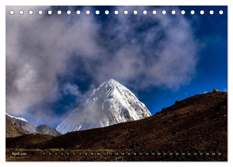 Produktbild: Himalaya - Gipfel des Sagarmatha Nationalparks (Tischkalender 2026 DIN A5 quer), CALVENDO Monatskalender