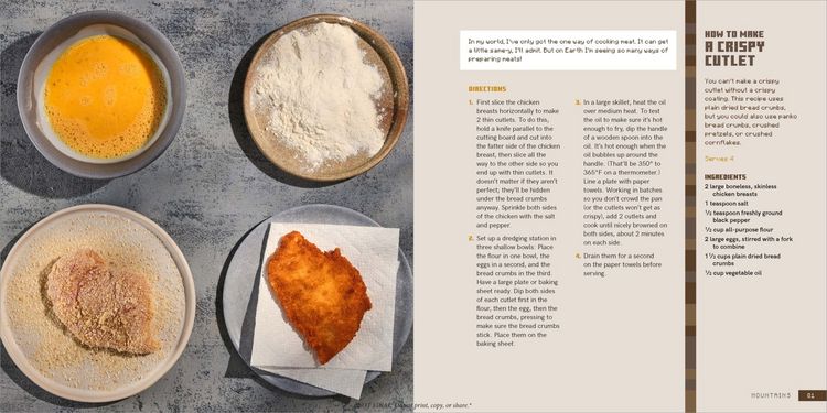 Produktbild: The Crafter's Kitchen: An Official Minecraft Cookbook for Young Chefs and Their Families