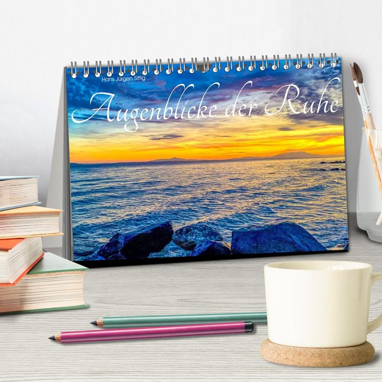 Produktbild: Augenblicke der Ruhe (Tischkalender 2026 DIN A5 quer), CALVENDO Monatskalender