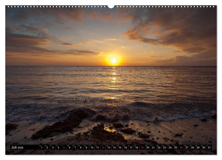 Produktbild: Blick aufs ruhige Meer (hochwertiger Premium Wandkalender 2026 DIN A2 quer), Kunstdruck in Hochglanz