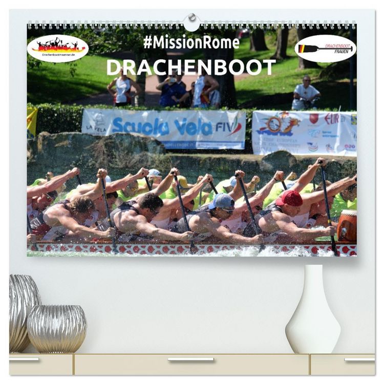 Produktbild: Drachenboot - MissionRome (hochwertiger Premium Wandkalender 2026 DIN A2 quer), Kunstdruck in Hochglanz