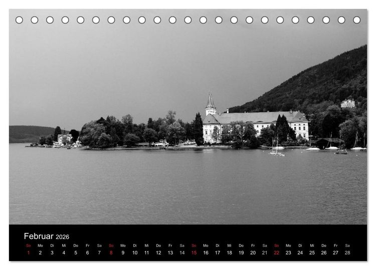 Produktbild: Architektur in Schwarz-Wei&szlig; (Tischkalender 2026 DIN A5 quer), CALVENDO Monatskalender