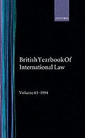 Produktbild: The British Year Book of International Law 1994: Sixty-Fifth Year of Issue Volume 65