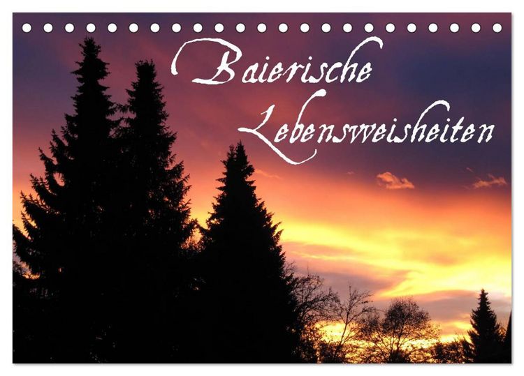 Produktbild: Baierische Lebensweisheiten (Tischkalender 2026 DIN A5 quer), CALVENDO Monatskalender