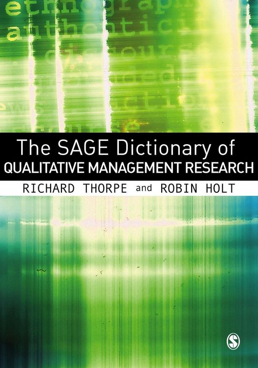 Produktbild: The SAGE Dictionary of Qualitative Management Research