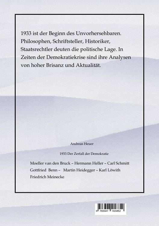Produktbild: 1933 Der Zerfall der Demokratie