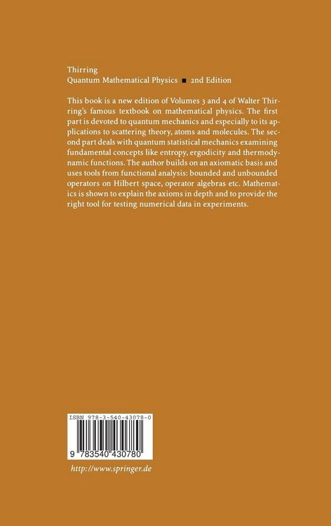 Produktbild: Quantum Mathematical Physics