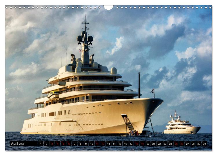 Produktbild: SUPERYACHTS (Wall Calendar 2026 DIN A3 landscape), CALVENDO 12 Month Wall Calendar