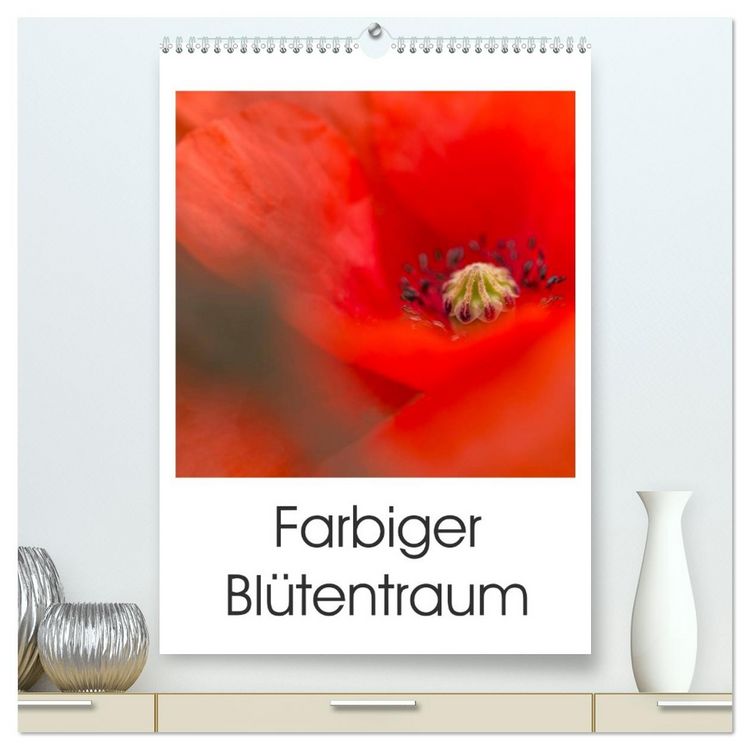 Produktbild: Farbiger Bl&uuml;tentraum (hochwertiger Premium Wandkalender 2026 DIN A2 hoch), Kunstdruck in Hochglanz