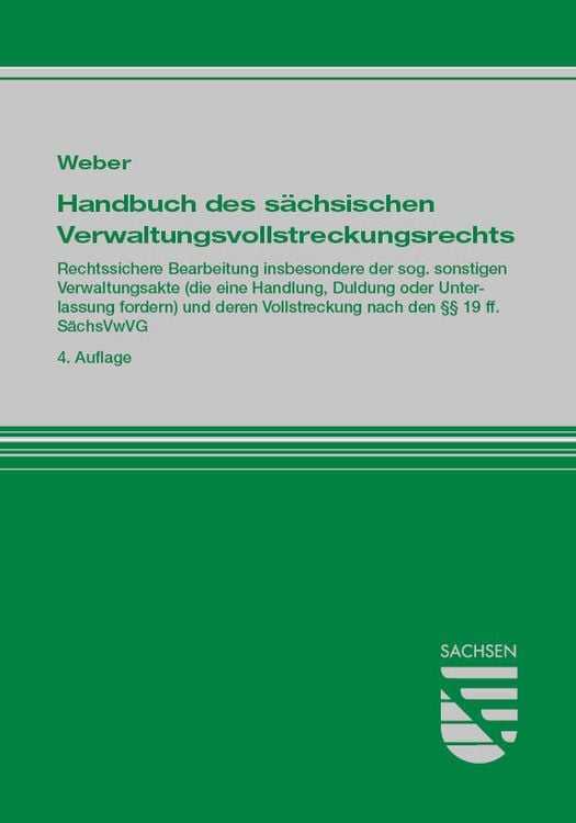 Produktbild: Handbuch des s&auml;chsischen Verwaltungsvollstreckungsrechts