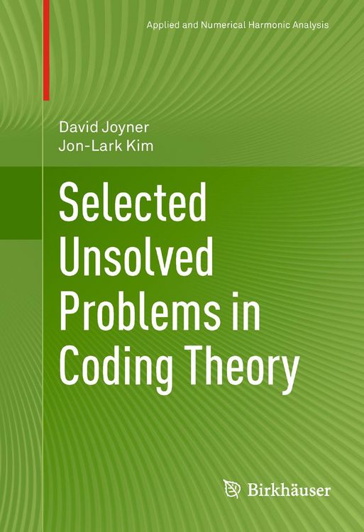 Produktbild: Selected Unsolved Problems in Coding Theory