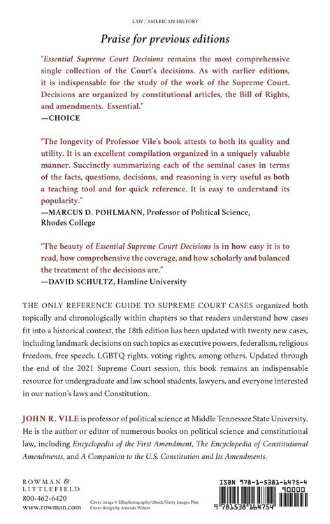 Produktbild: Essential Supreme Court Decisions