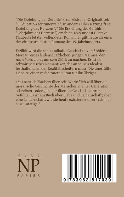 Produktbild: Die Erziehung des Herzens