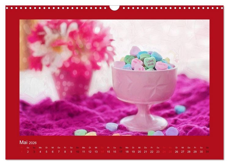 Produktbild: Botschaften mit Herz! (Wandkalender 2026 DIN A3 quer), CALVENDO Monatskalender