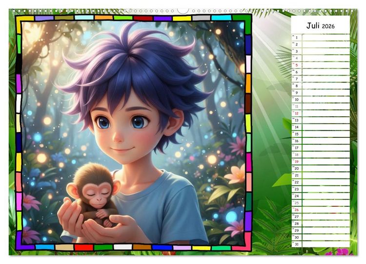 Produktbild: Meine Tierbabys (hochwertiger Premium Wandkalender 2026 DIN A2 quer), Kunstdruck in Hochglanz