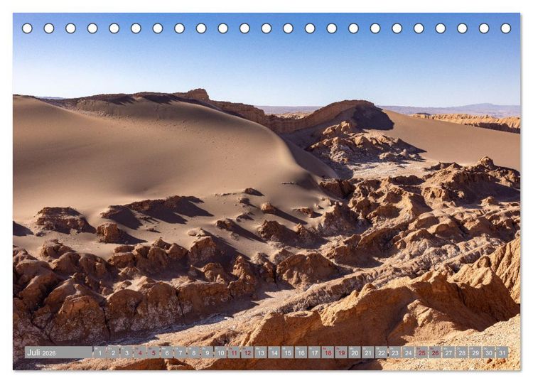 Produktbild: Chile - S&uuml;damerikas Geheimtipp im Farbrausch (Tischkalender 2026 DIN A5 quer), CALVENDO Monatskalender