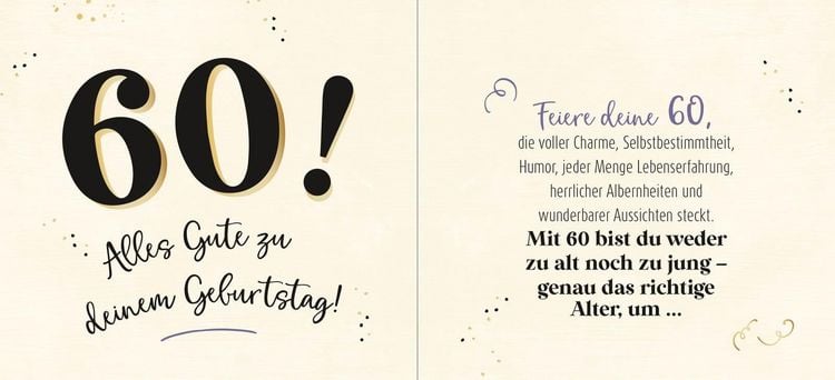 Produktbild: 60 - Genau das richtige Alter, um ...
