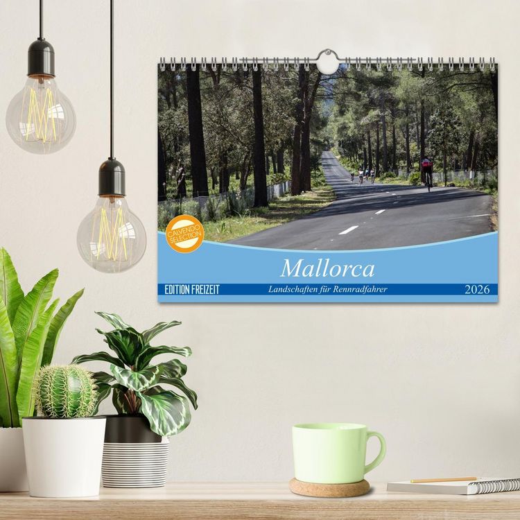Produktbild: Mallorca: Die sch&ouml;nsten Landschaften f&uuml;r Rennradfahrer (Wandkalender 2026 DIN A4 quer), CALVENDO Monatskalender