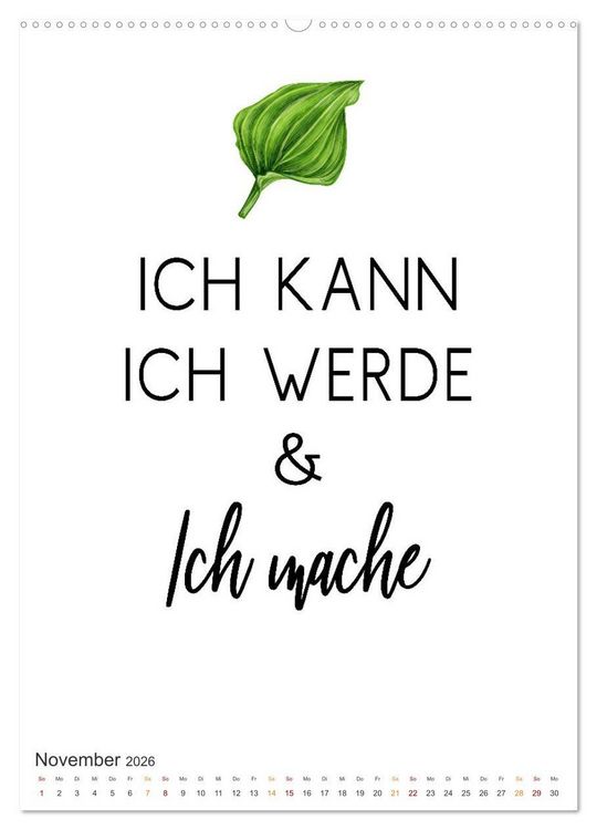 Produktbild: Motivation (hochwertiger Premium Wandkalender 2026 DIN A2 hoch), Kunstdruck in Hochglanz