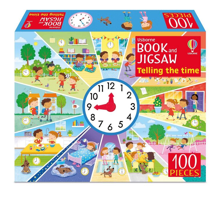 Produktbild: Usborne Book and Jigsaw Telling the Time