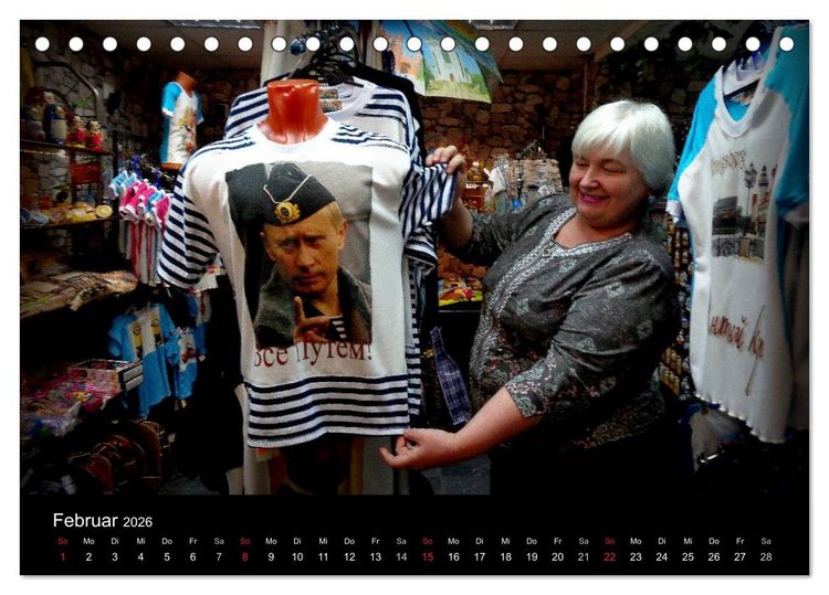 Produktbild: GESICHTER RUSSLANDS 2026 (Tischkalender 2026 DIN A5 quer), CALVENDO Monatskalender