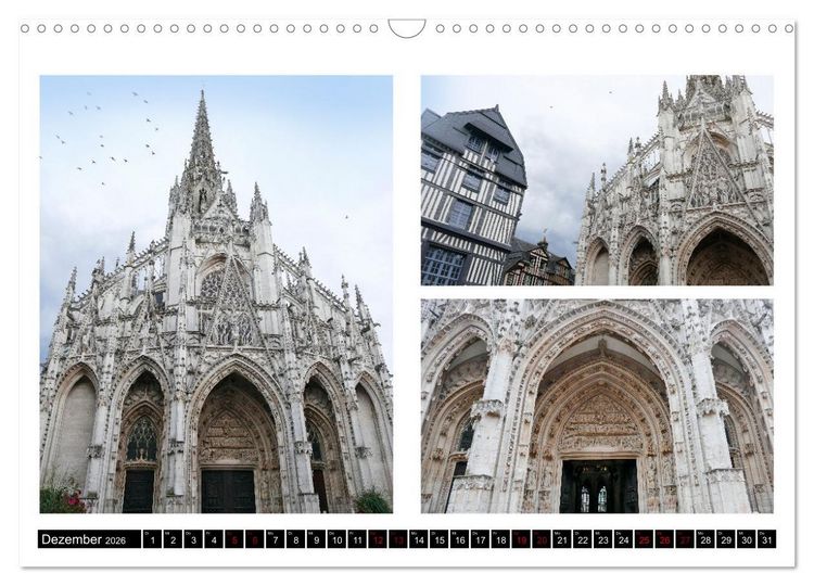 Produktbild: Rouen entdecken (Wandkalender 2026 DIN A3 quer), CALVENDO Monatskalender