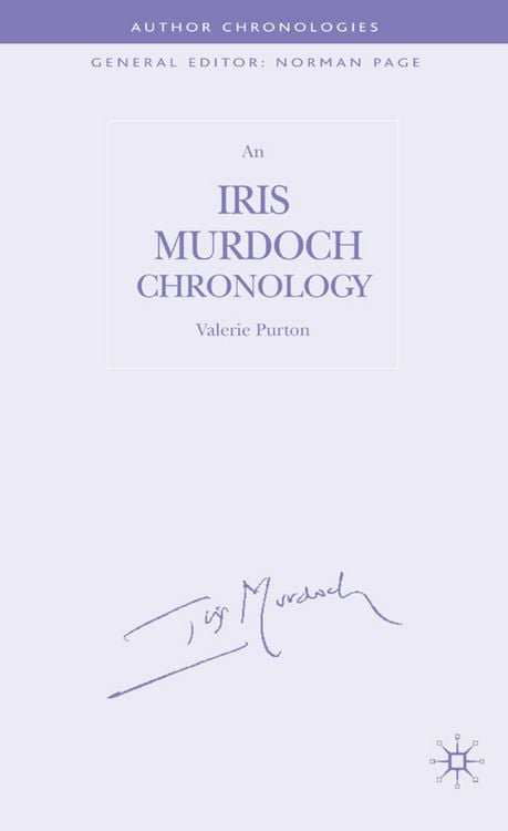 Produktbild: An Iris Murdoch Chronology