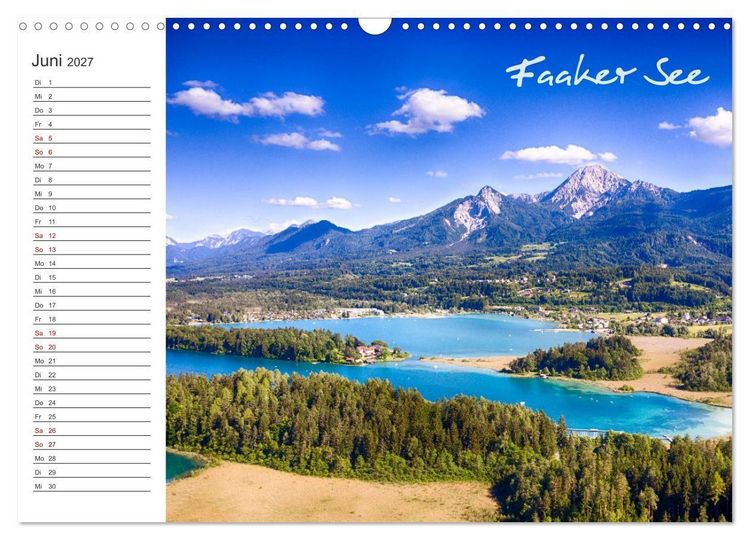 Produktbild: Wundersch&ouml;nes K&auml;rnten. Landschaft und Seen. (Wandkalender 2027 DIN A3 quer), CALVENDO Monatskalender