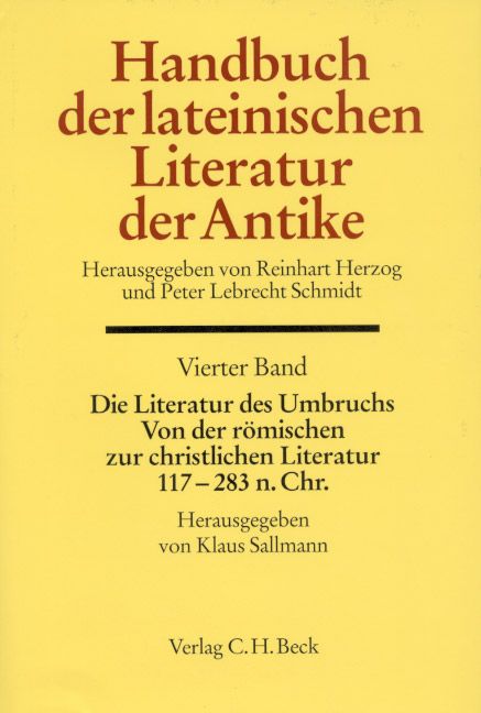 Produktbild: Handbuch der Lateinischen Literatur der Antike