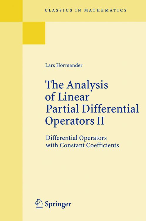 Produktbild: The Analysis of Linear Partial Differential Operators II