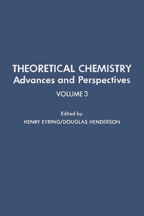 Produktbild: Theoretical Chemistry Advances and Perspectives V3